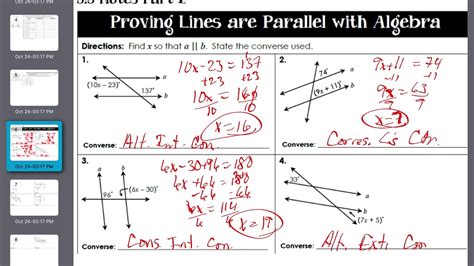 Free geometry proving lines parallel worksheet, Download Free geometry ...