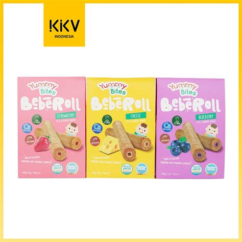 Jual Kkv Yummy Bites Biscuit Bebe Roll Blueberry Cheese