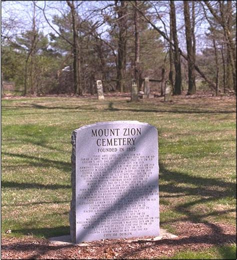 Mount Zion Cemetery In Dublin Ohio Find A Grave Begraafplaats