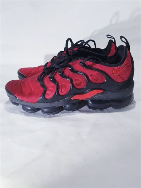 Nike Air Vapormax Plus University Red Black Mens Size Gem