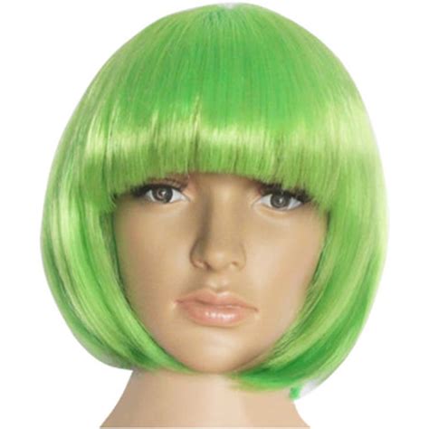 Dopi Short Bob Hair Wigs Straight With Flat Bangs Cosplay Daily Party Wig For Women2pack