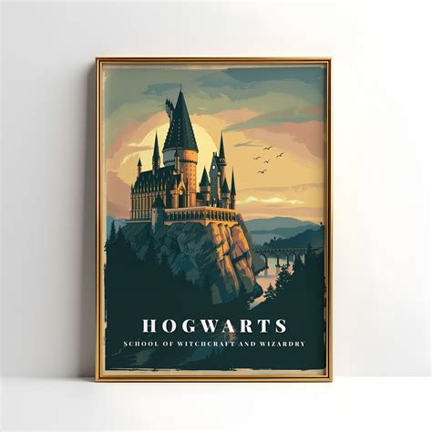 Hogwarts Poster Potter Wall Art Hogwarts Print Art Prints Hogwarts ...