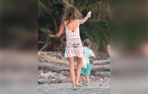 Gisele Bundchen Shows Off Bikini Body On Beach Vacation