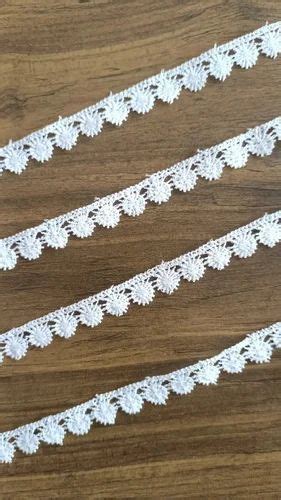 White Polyester Gpo Lace For Textile Industry Width Mm At