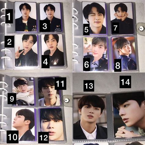 Official Bts Jin Seokjin Dicon Tingi Photocard Pc Rpc Poca Hobbies