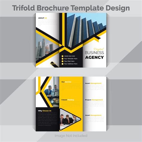 Premium Vector Creative Business Trifold Brochure Template