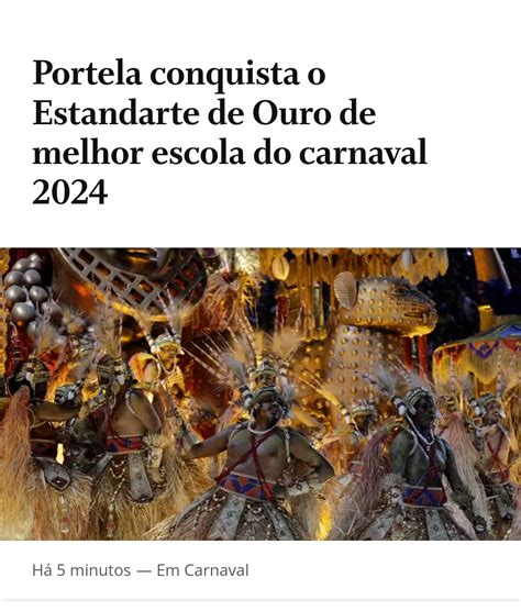 Espaço Aberto Estandarte de Ouro Melhor Escola Galeria do Samba