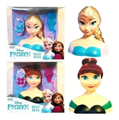 Cabeza Para Peinar A Tu Princesa Frozen Elsa Anna Original En Venta En