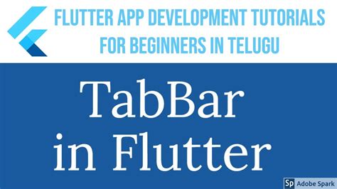 32 TabBar In Flutter Flutter Tutorials For Beginners In Telugu