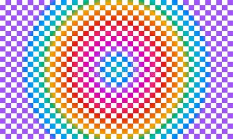 Abstract Checkered Pattern With Vibrant Rainbow Gradient Colors Stock