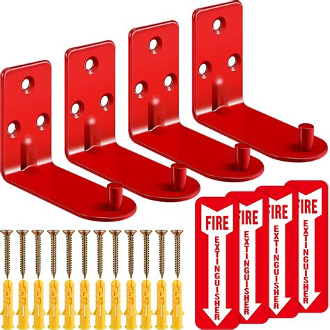 4 Sets Fire Extinguisher Mount Fire Extinguisher Bracket For 5 20 Lb Fire Extinguisher Wall