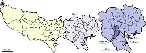 Map of Tokyo prefecture | Download Scientific Diagram