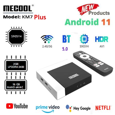 New Mecool Km Plus Android Tv Box Amlogic S Y G G M Lan