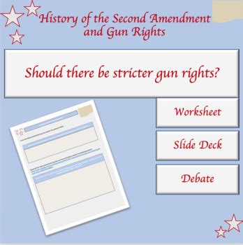 The Second Amendment And Gun Rights Lesson Plan Bill Of Rights