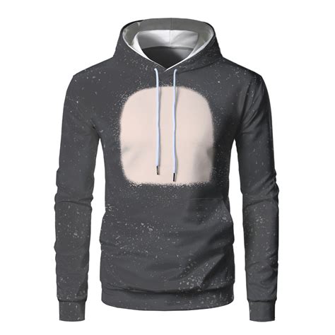 Customized Polyester Sublimation Faux Bleach Hoodie