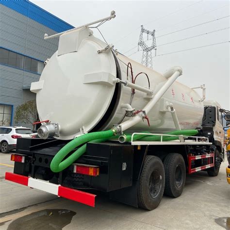 Dongfeng 15000 Liters Vacuum Sewer Cleaning Sewerage Septic Tank Sewage