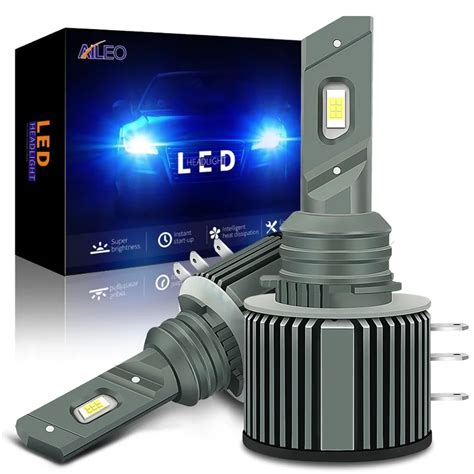 AILEO Car Headlight Bulb High Beam DRL Kits H15 LED Canbus Mini 12V