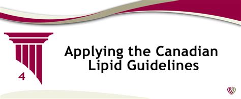 Applying The Canadian Lipid Guidelines