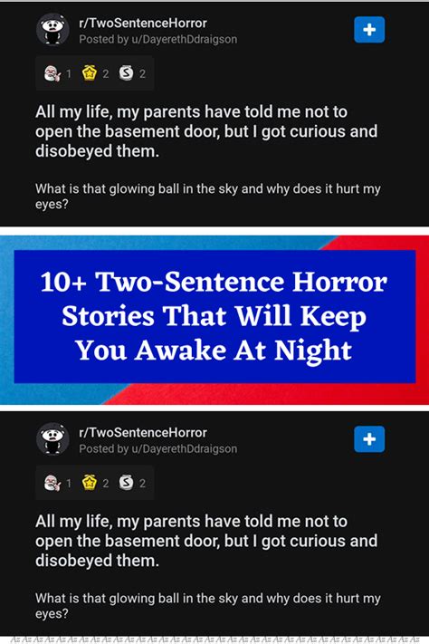 10 Two Sentence Horror Stories That Will Keep You Awake At Night Artofit