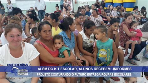 ALEM DE KIT ESCOLAR DOIS CORREGOS ENTREGA UNIFORMES AOS ALUNOS YouTube