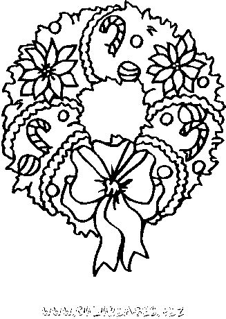 Coloriage Couronnes De Noel Gratuit Noel