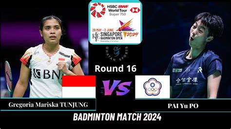 Gregoria Mariska Tunjung Ina Vs Pai Yu Po Tpe Ws R Kff