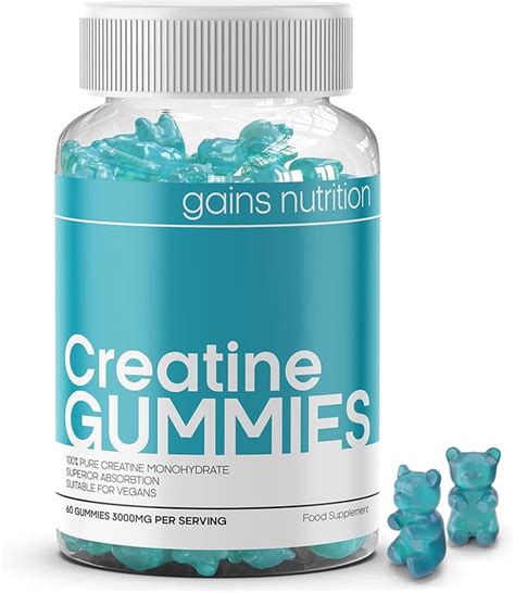 Creatine Gummies For Men Women 60 Chewable Gummies 1 Months Supply