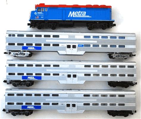 Metra Toy Train Cars