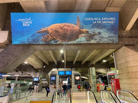 Costa Rica Se Promociona En Estaciones Del Metro De Par S Y Participa