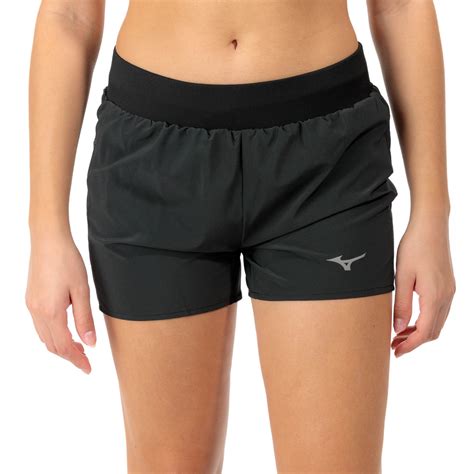 Mizuno Alpha Drylite 4 5in Women S Running Shorts Black