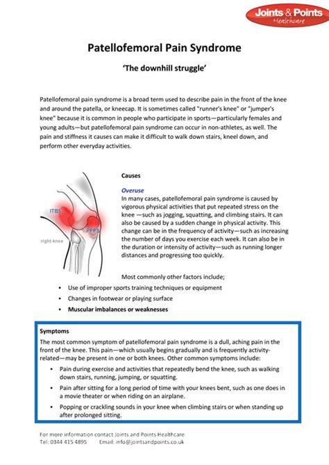 Patellofemoral Pain Syndrome Causes