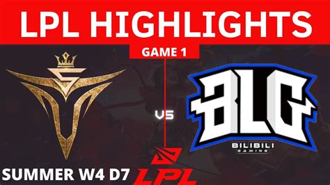 V Vs Blg Game Highlights Week Day Lpl Summer Split