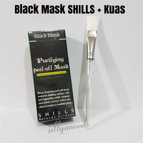 Jual Black Mask Shills Purifying Peel Off Mask Original Kuas Masker