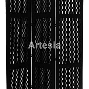 Artesia Handcrafted Panel Wooden Room Partition Divider Brown