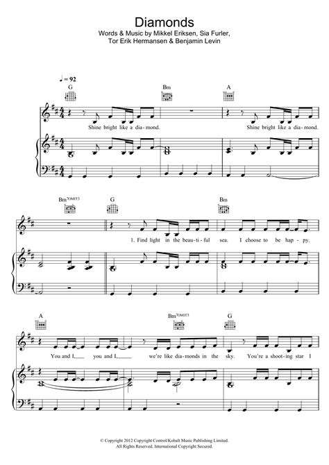 Rihanna - Diamonds at Stanton's Sheet Music