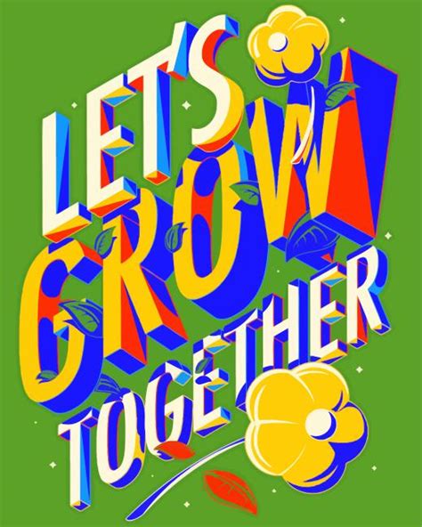 Lets Grow Together Quote Paint By Numbers Num Paint Kit