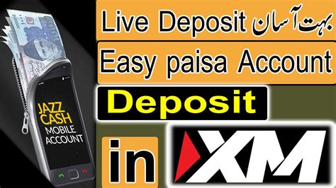 XM Deposit Bonus Offer Jazz Cash Easy Paisa Deposit Now XM Account