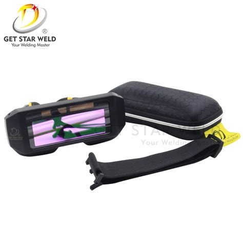 Get Star Weld Black Solar Powered Auto Darkening Welding Safety Glasses