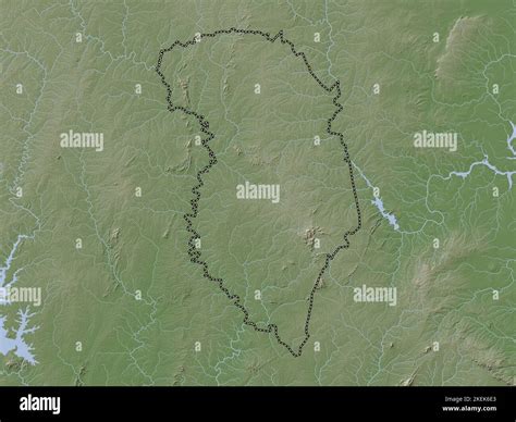 Zanzan District Of Cote D Ivoire Elevation Map Colored In Wiki Style