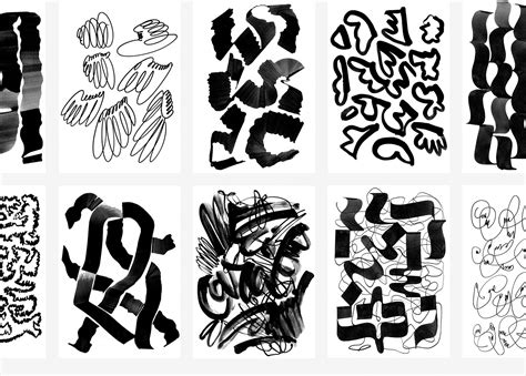asemic writing on Behance