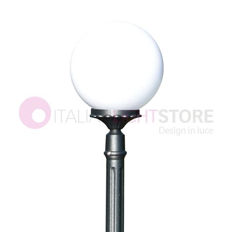 ORIONE ANTRACITE Lampione 1 Luce Giardino Esterno Sfera Globo 1829 1L