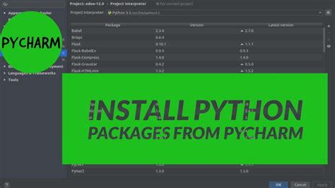 How To Install Python Packages From Pycharm Youtube