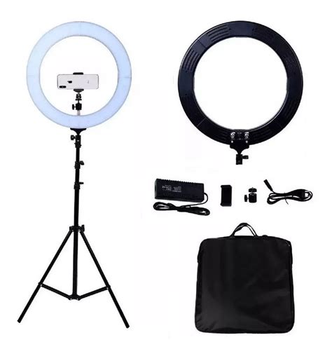 Kit Iluminador Ring Light Led Selfie 48cm C Tripé MLG 048 Frete grátis