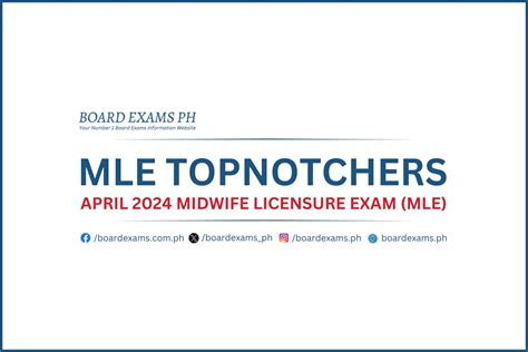 Topnotchers April Midwife Licensure Exam Mle Board Exams Ph