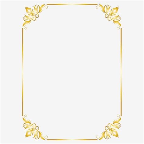 Bordure Dor L Ment Png Png Clipart De Bordure Or Fronti Re Png Et