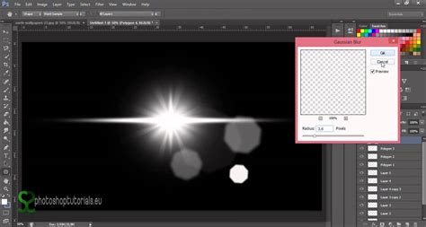 How To Create Own Lens Flare Photoshop Tutorial Youtube