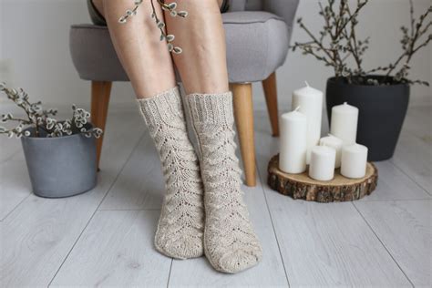 Wool Socks Warm And Soft Hand Knitted Merino Wool Socks Natural Wool