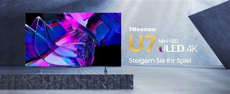 Hisense U Kq Cm Zoll Fernseher K Mini Led Uled Hdr Smart Tv