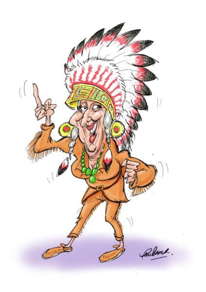 NATIVE AMERICAN Paul Baker Cartoons And Caricatures