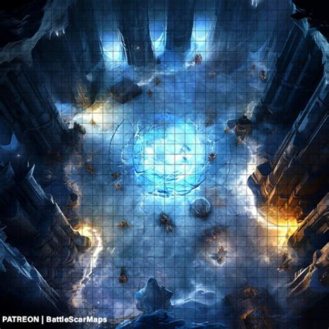 Frozen Tomb Battle Map Dnd Battle Map Dandd Battlemap Dungeons And